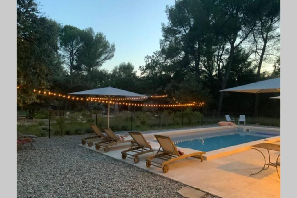 Gite Dans Les Pins Avec Piscine Vila Mazan Exterior foto